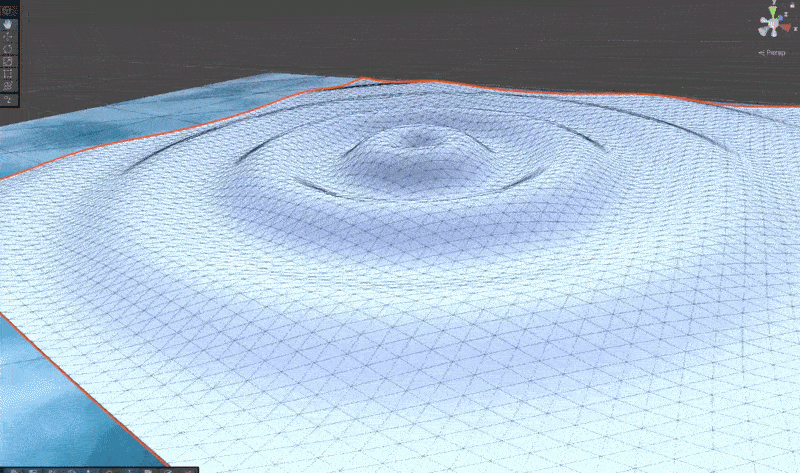 Gif of ripple mesh manipulation